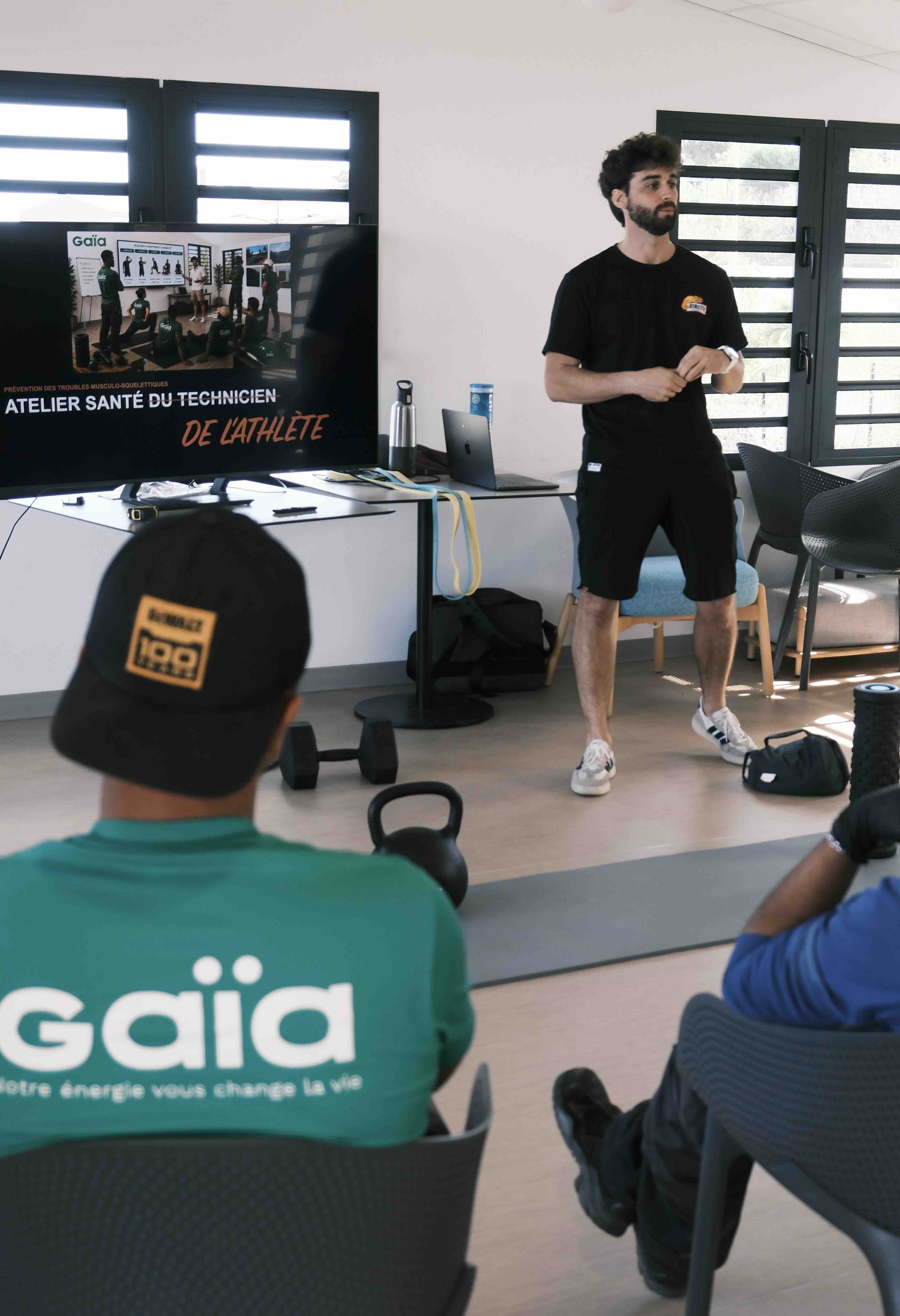 Atelier santé du technicien, prévention des TMS en entreprise à La Réunion